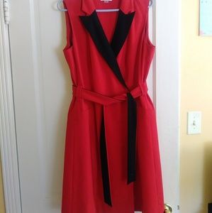 Calvin Klein Sleeveless Wrap Dress